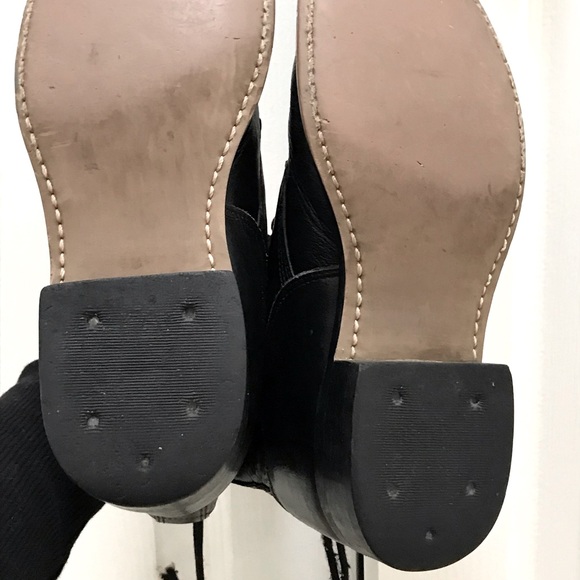 A Jama Product Black Leather Roper Boots [size 6] - Picture 5 of 5